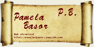 Pamela Basor vizit kartica